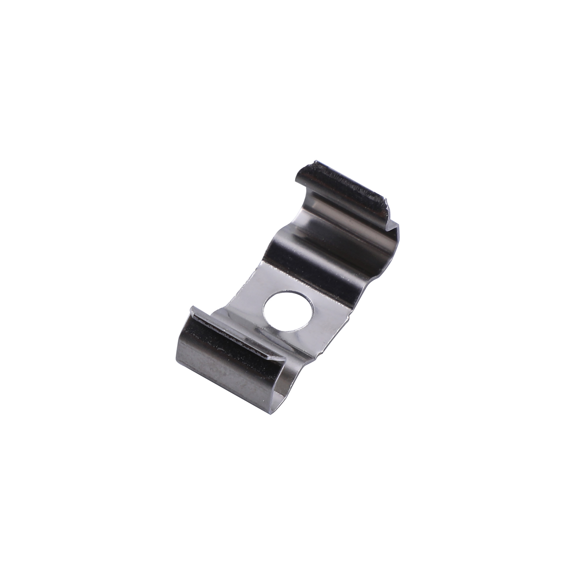 Tiras 19.9 x 8.3mm Aluminium Profile Fixing Clip With Hole (1pc) for M7407 / M7408 / M7409